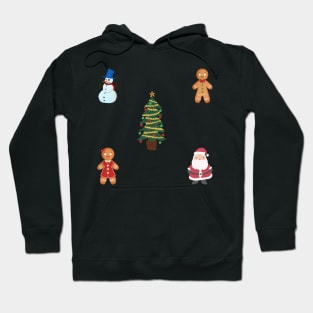 Cute Christmas Sticker Pack Hoodie